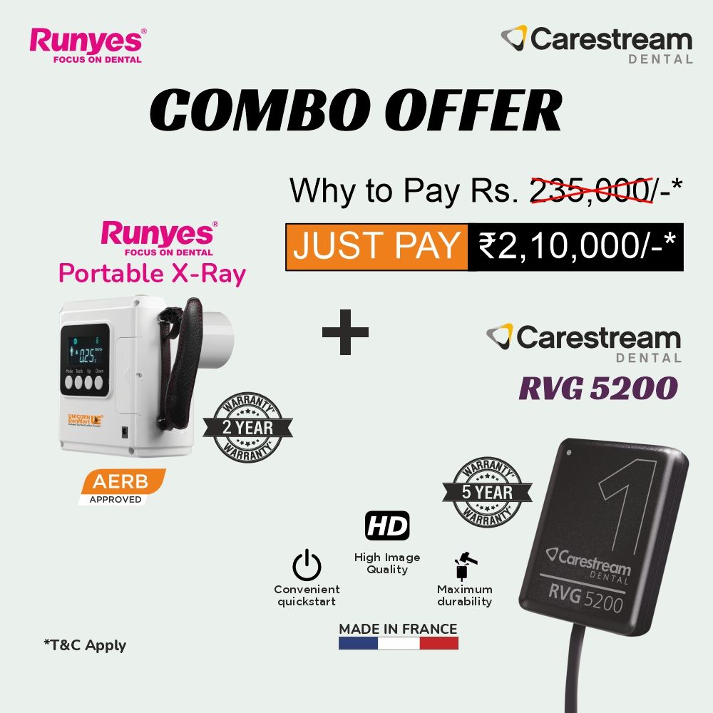 Combo Offer Runyes Portable X-Ray & Carestream 5200 RVG